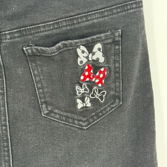 Disney Mini Mouse Embroidered Jean Button Up Skirt Girls Size Large - Picture 4 of 10